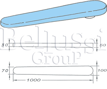 Electrical heated buck with cover 1000 mm