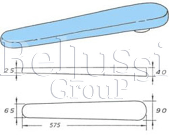 Electrical heated buck with cover 575 mm