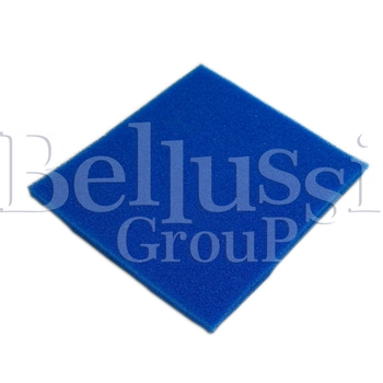 Mousse polyamide siliconée bleue, d'une épaisseur de 7 mm et d'une largeur de 130 cm