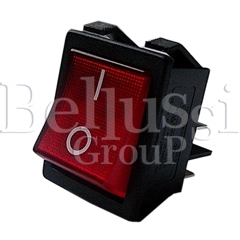 Interrupteur lumineux rouge pour quatre connecteurs