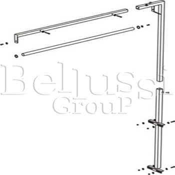 IJzeren ophangarm voor tafels BR/A, FR/F, BR/A-L, BR/F-VP