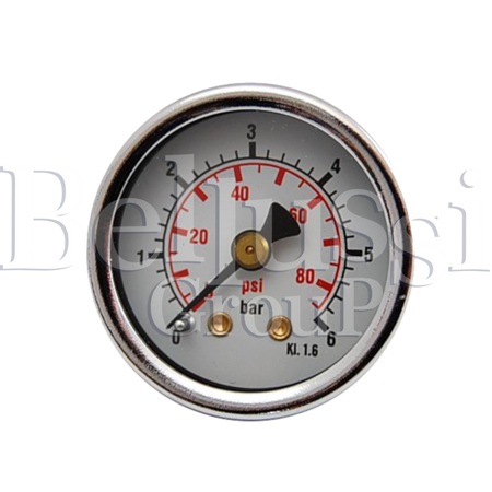 Small pressure gauge 6 bar 1/8 (external thred) for steam generators and ironing tables