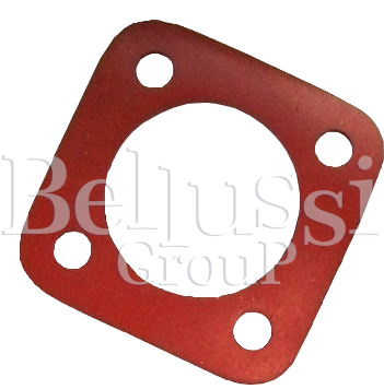 Square silicone gasket with 4 holes