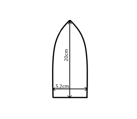 Teflon shoe with ferrule for the Due-n Open iron