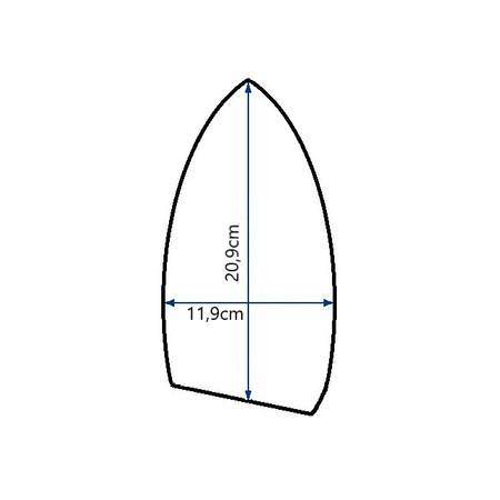 Teflon shoe with ferrule for the SUSSMAN E 100 and LEMM NUOVO 1 iron