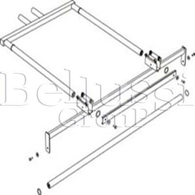 Bras de suspension en fer pour tables MP/A-S, MP/A-RS, MP/A-R