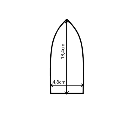 Teflon shoe with ferrulle for iron Due-n closed