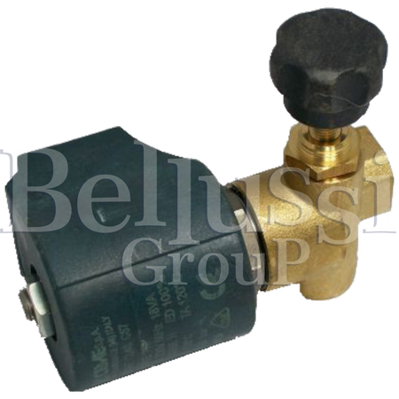 CEME 9934 1/4" vinkelventil med regulering for Comel, Rotondi, Battistella dampgeneratorer