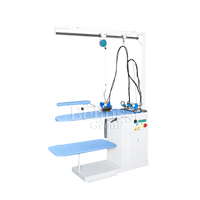 Strijktafel Comel FR/F/PV met stomen, afzuiging en verwarmd werkblad