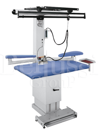 MP/A-S rechthoekige strijktafel met ventilator