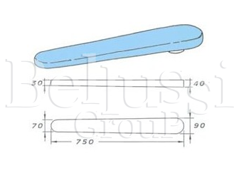 Preso įvorės forma 750 mm