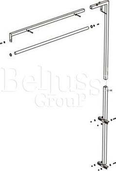 Arm for suspension of iron sling for tables FR/F/PV i FR/FC/PV.