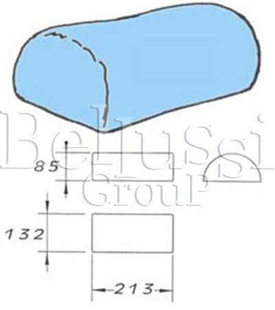 Electrical heated buck in the form of men's sholuders with cover