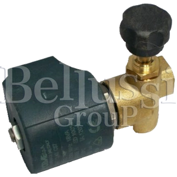 CEME 9934 1/4" vinkelventil med regulering for Comel, Rotondi, Battistella dampgeneratorer